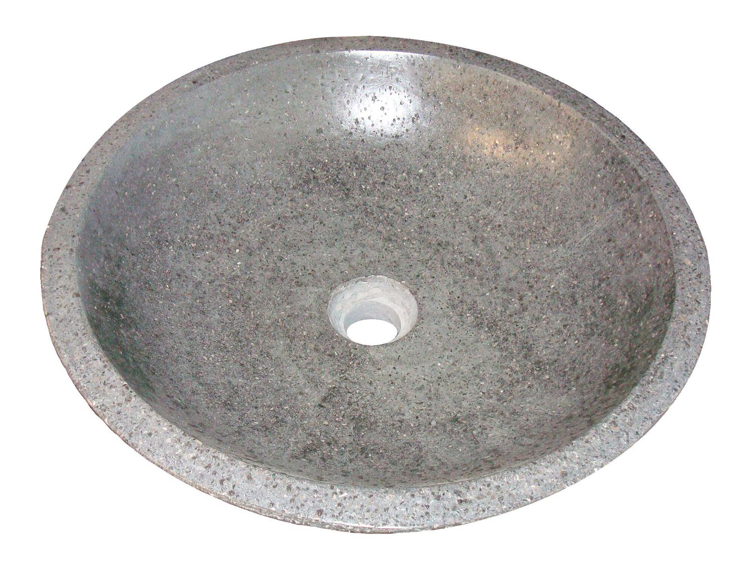 Vasque en terrazzo Petra Ø44cm Gris Anthracite - ONDEE