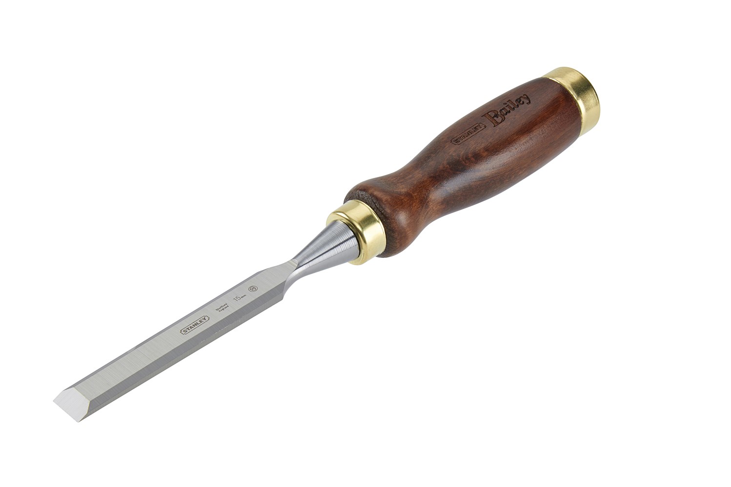 Ciseau a bois manche bois 15mm