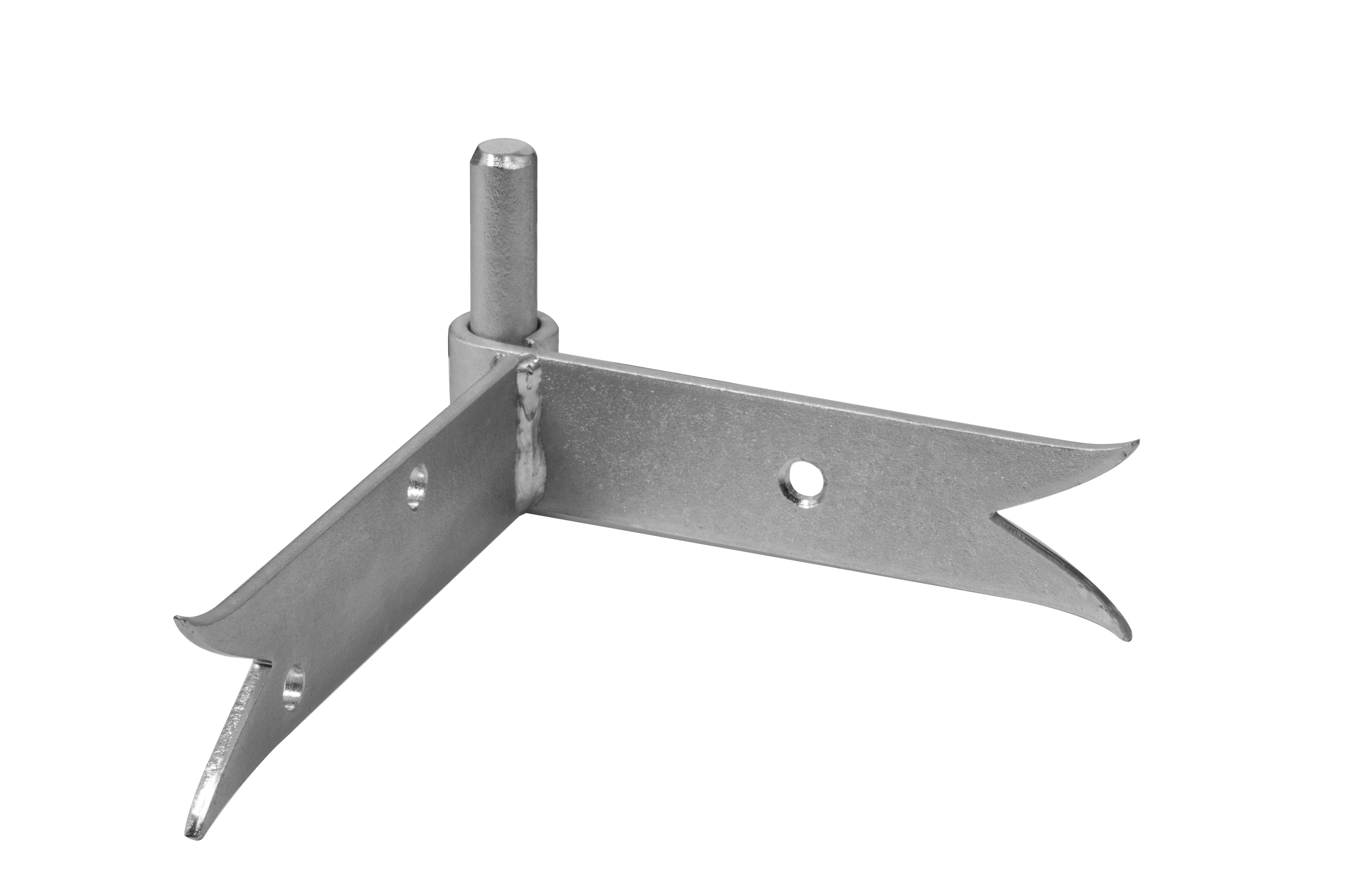 Gond d'angl. queue carpe d14x145mm zing.