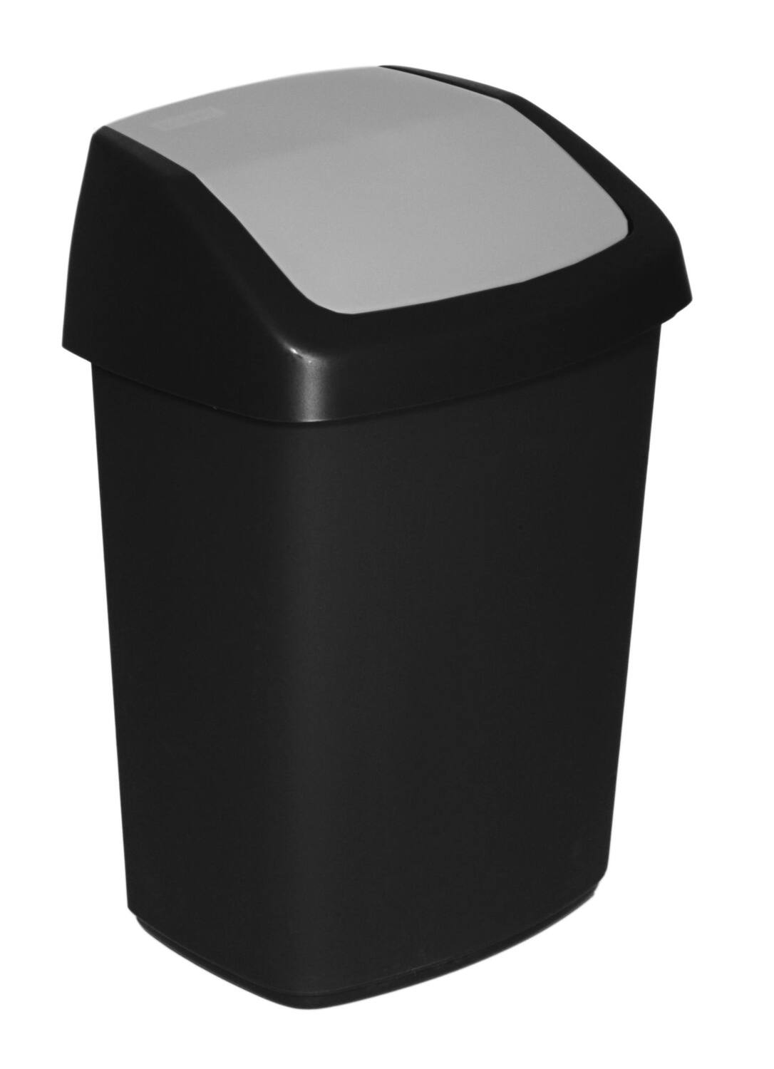 Poubelle Swing 25L noir/gris - CURVER