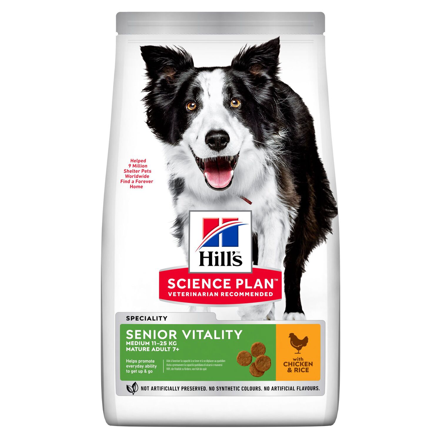 Croquettes chien 7+ youthful vitality medium poulet 2,5kg - HILL'S SCIENCE PLAN