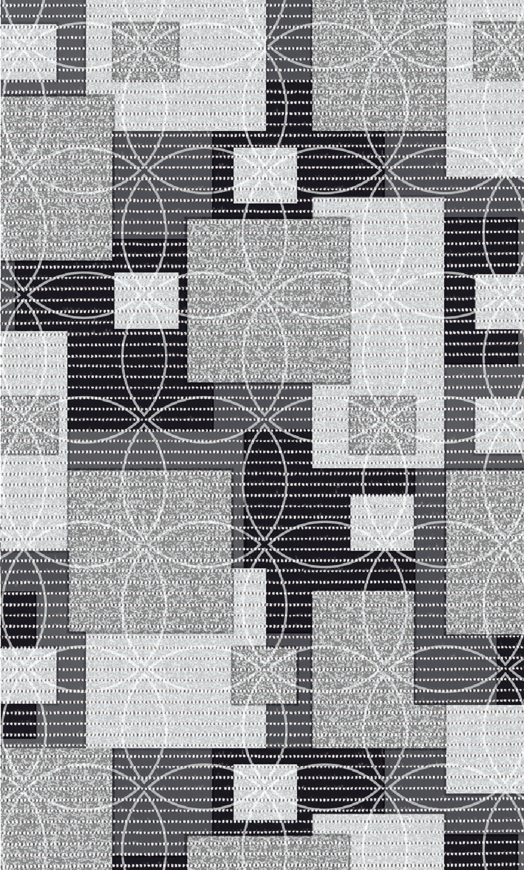 Rouleau mousse ajouré smarty fleuri argente - 15 x 0,65 m 