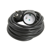 Rallonge électrique 5m 3g1.5 noir se - DEBFLEX