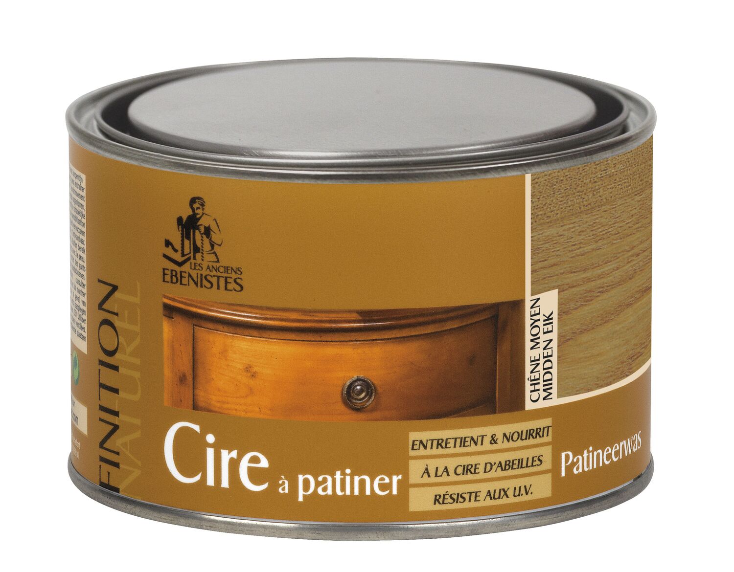 Cire à patiner chêne moyen 300ml