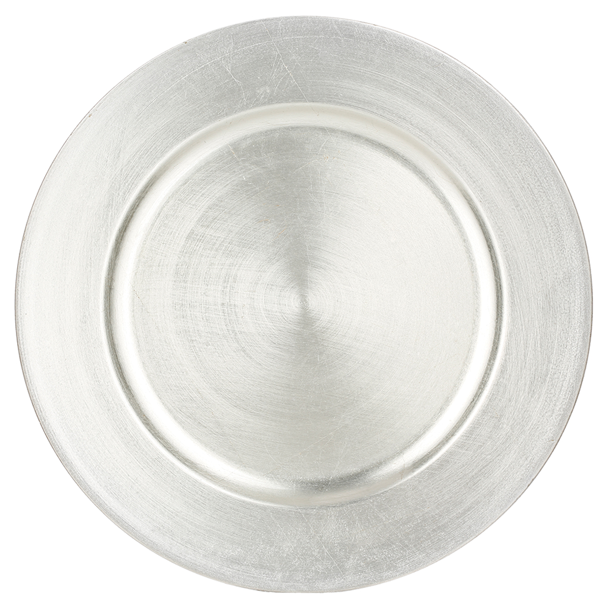 Assiette presentation ronde argent