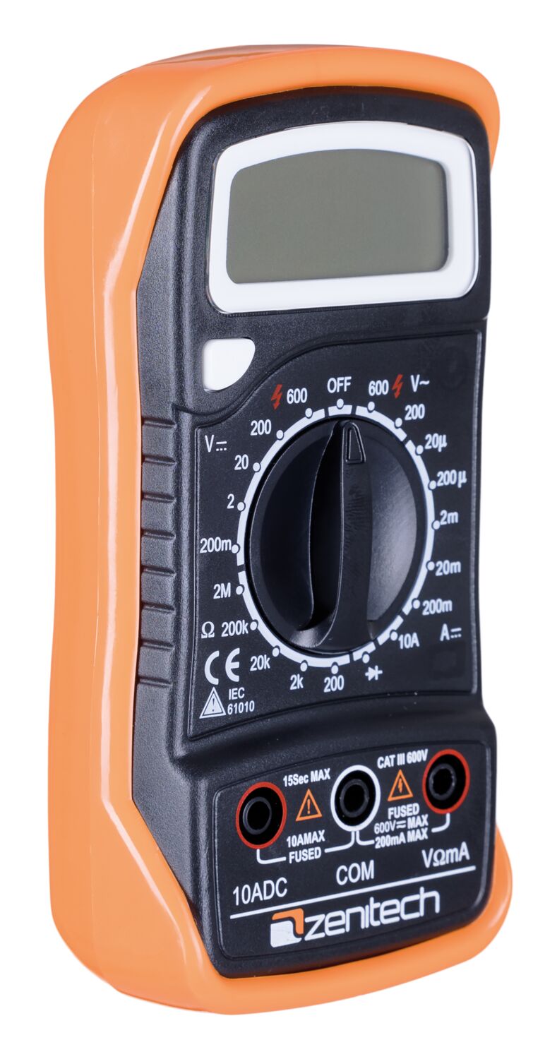 Multimetre antichoc 17 calibres 6 fonctions - LIFEDOM