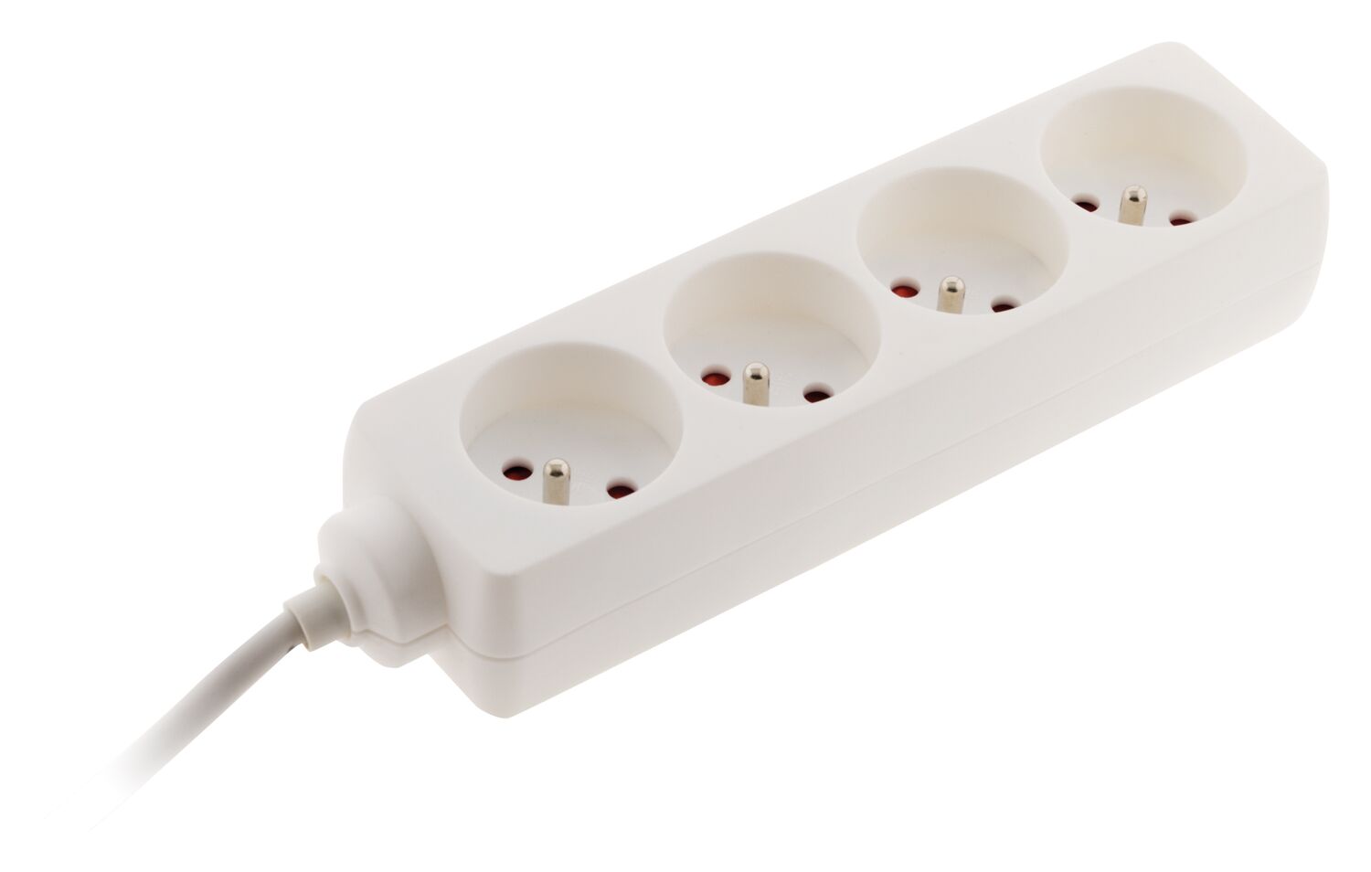 Multiprise 4 prises 16a 2P+T blanc - ZENITECH