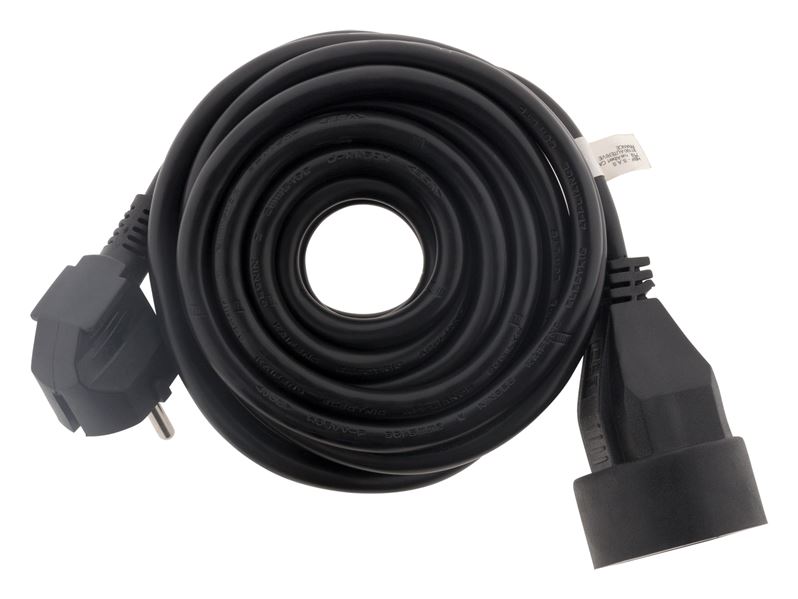 Rallonge électrique ménager 16a 2P+T ho5vv-f 3g1,5mm² noir 3m - ZENITECH