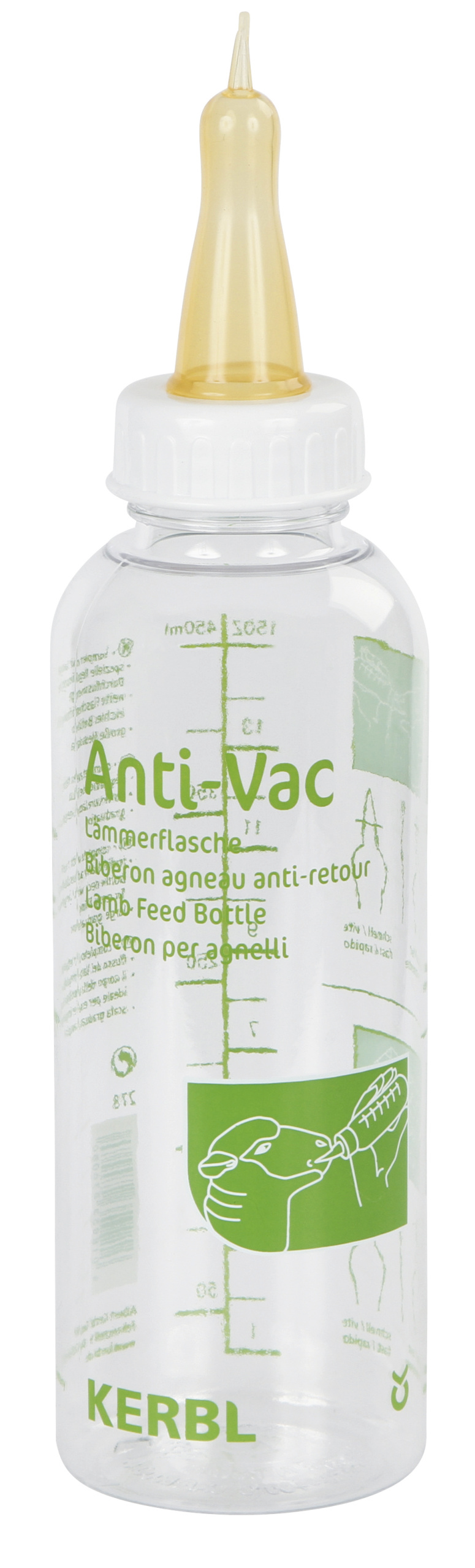 Biberon agneau anti retour 