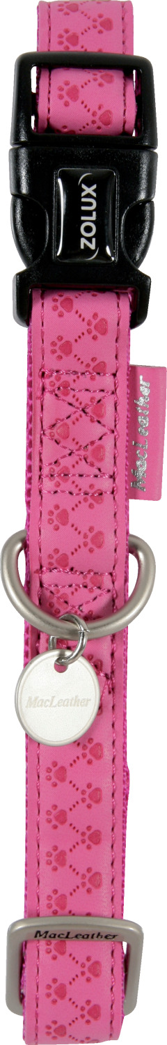 Collier réglable Mcleather largeur 15 mm Tour de cou 22,5 à 37 cm Fuschia