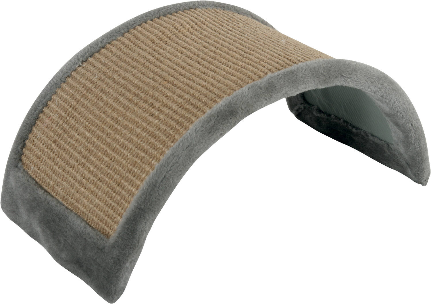 Griffoir pont pour chat à poser L 43 x p 25 x h 21 cm Gris