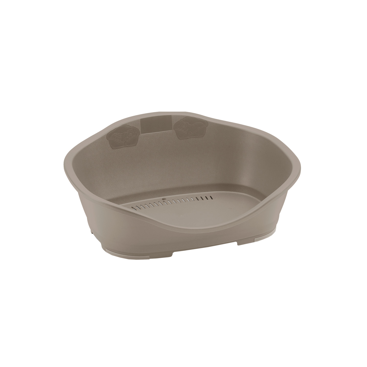 Corbeille plastique sleeper pour chien 65 cm 80 x 56 x 31 cm taupe