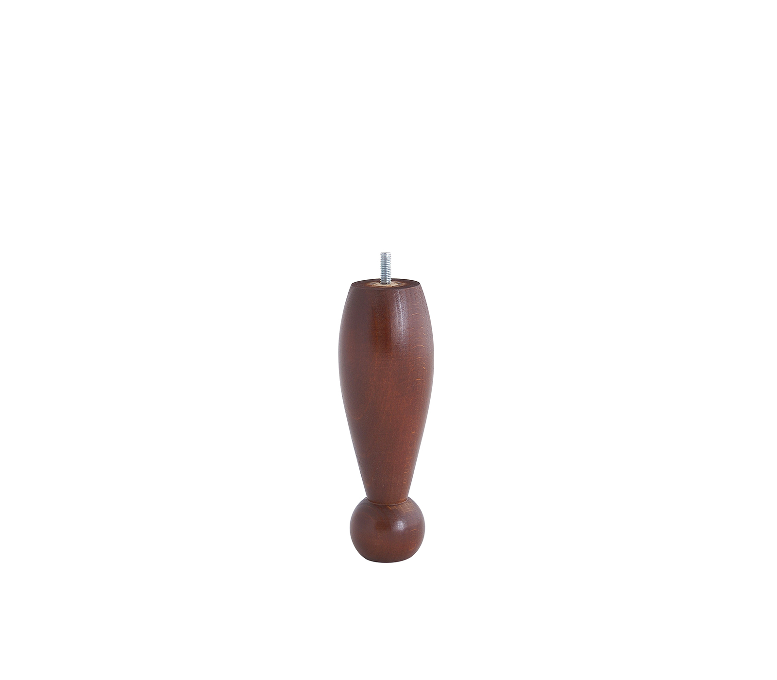 Pied de lit olive boule noyer h200 d68