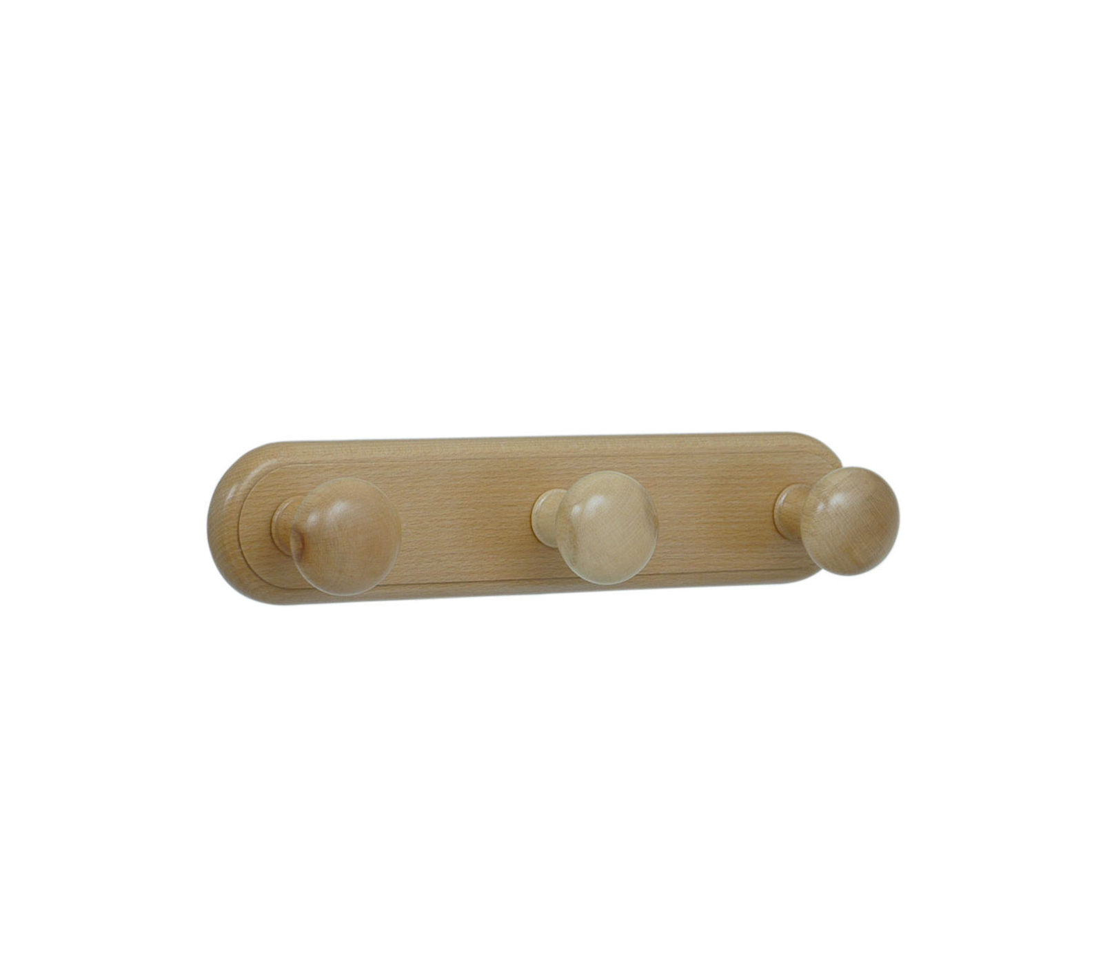 Portemanteau first vernis naturel 3 tetes 