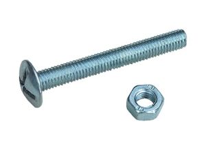 Boulon poelier acier zingué 4x20 x500