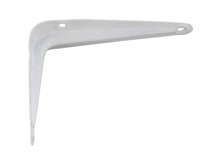 Console emboutie acier laqué blanc 250x300 mm