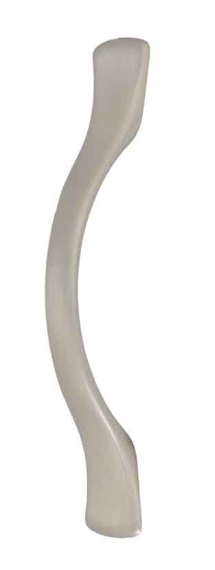 Poignée ovale plate métal nickelé entraxe 96 mm