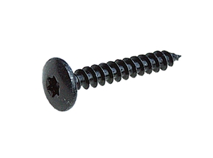 Vis de penture étoile ac zingué noir 6x30 x200