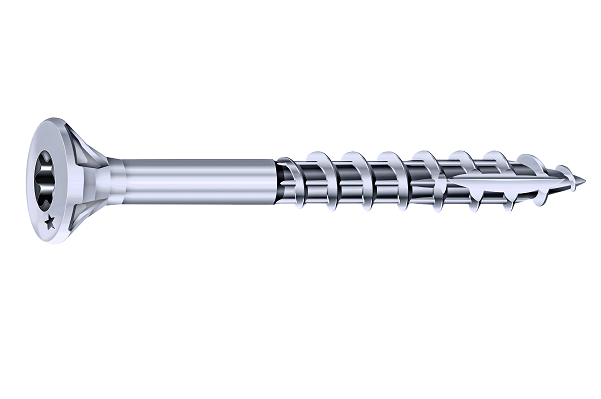 Vis rocket tête fraisée étoile inox a2 6x70/45 x50
