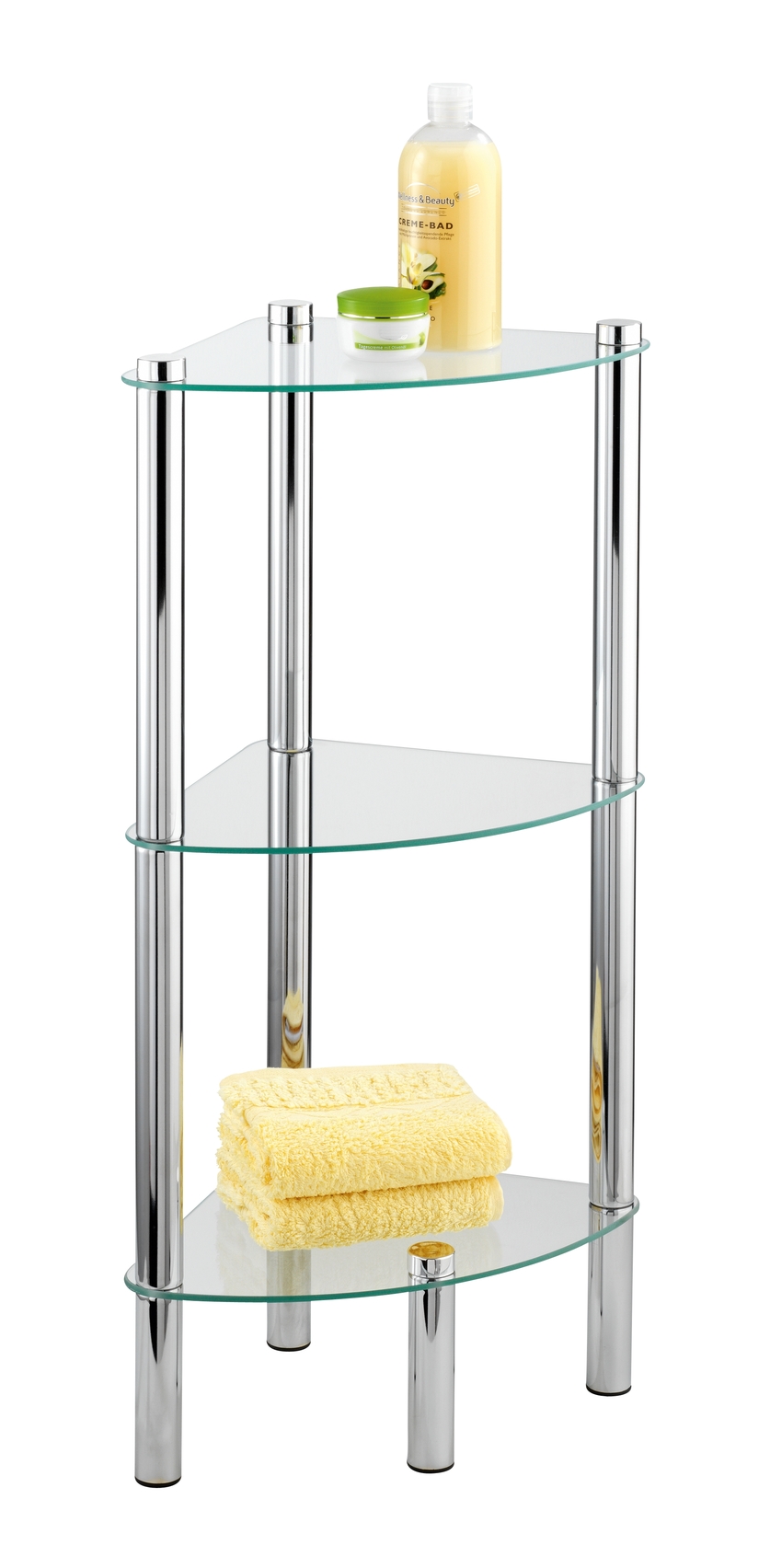 Étagère d'angle salle de bain 3 niveaux yago