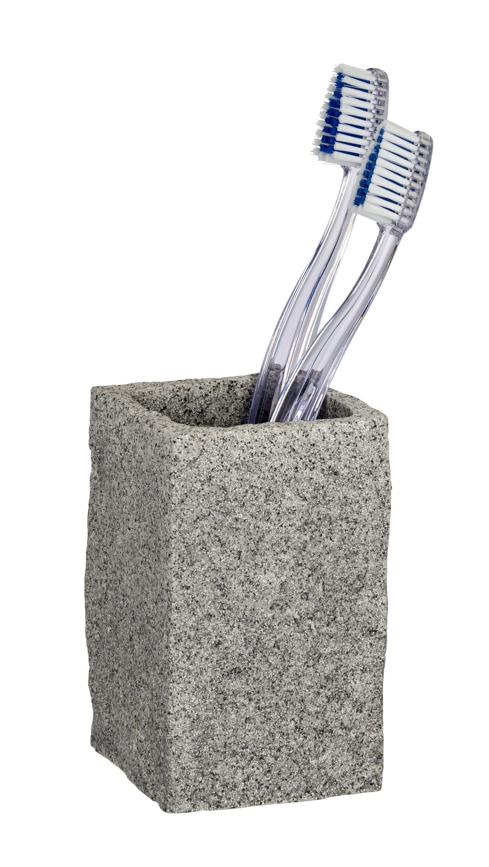 Gobelet brosse à dents Granite polyrésine gris - WENKO