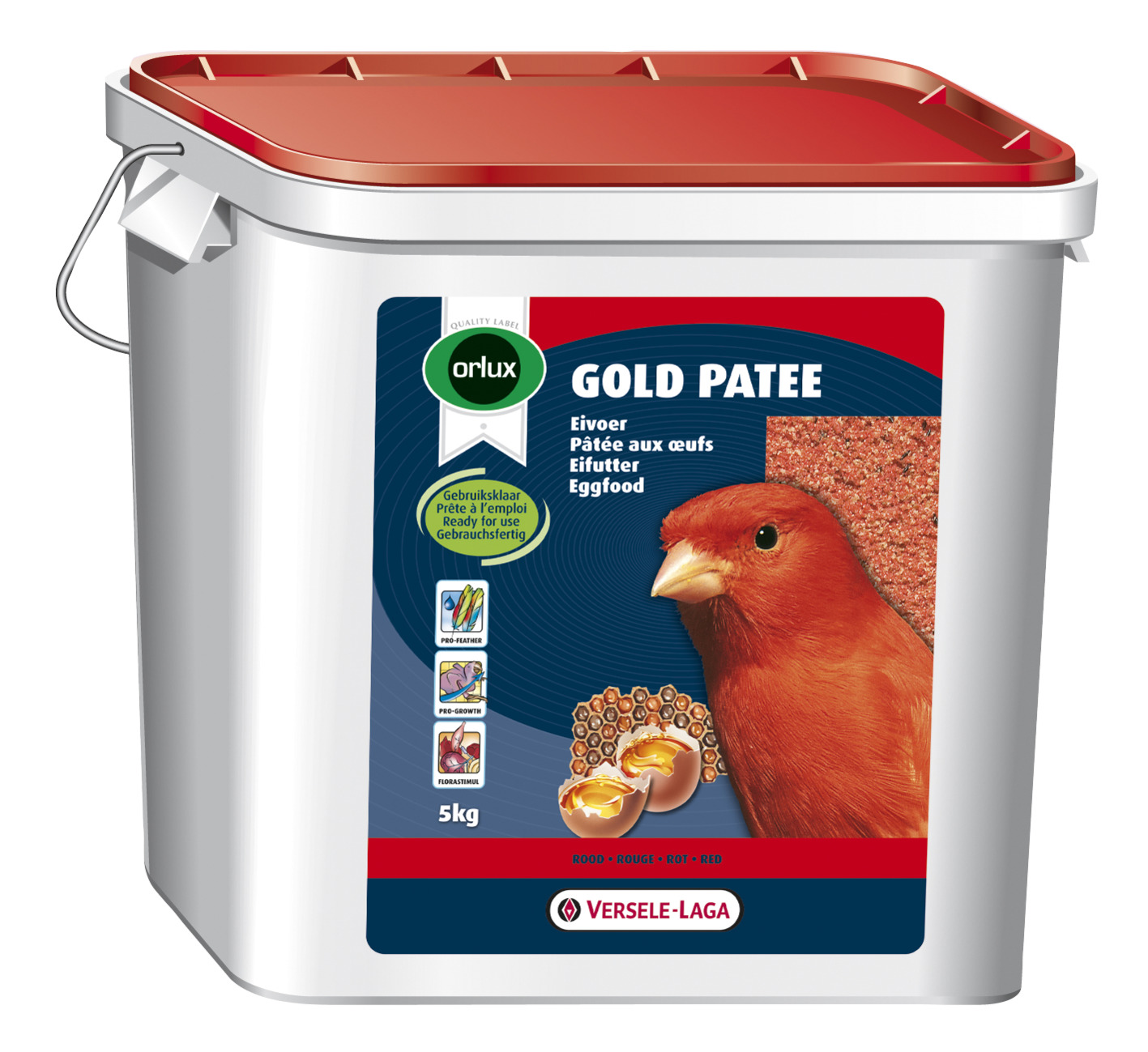 Aliment oiseau orlux gold patee canaris rouge 5kg