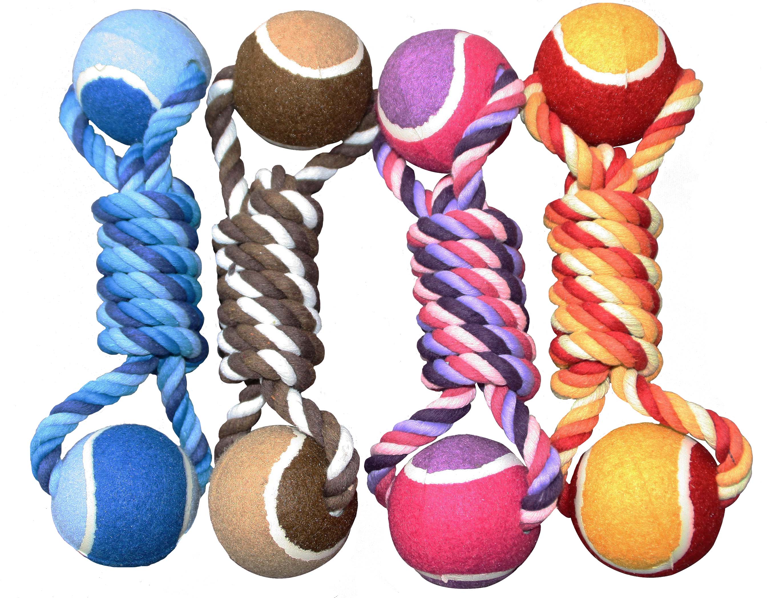 Corde+2 balles tennis 25cm