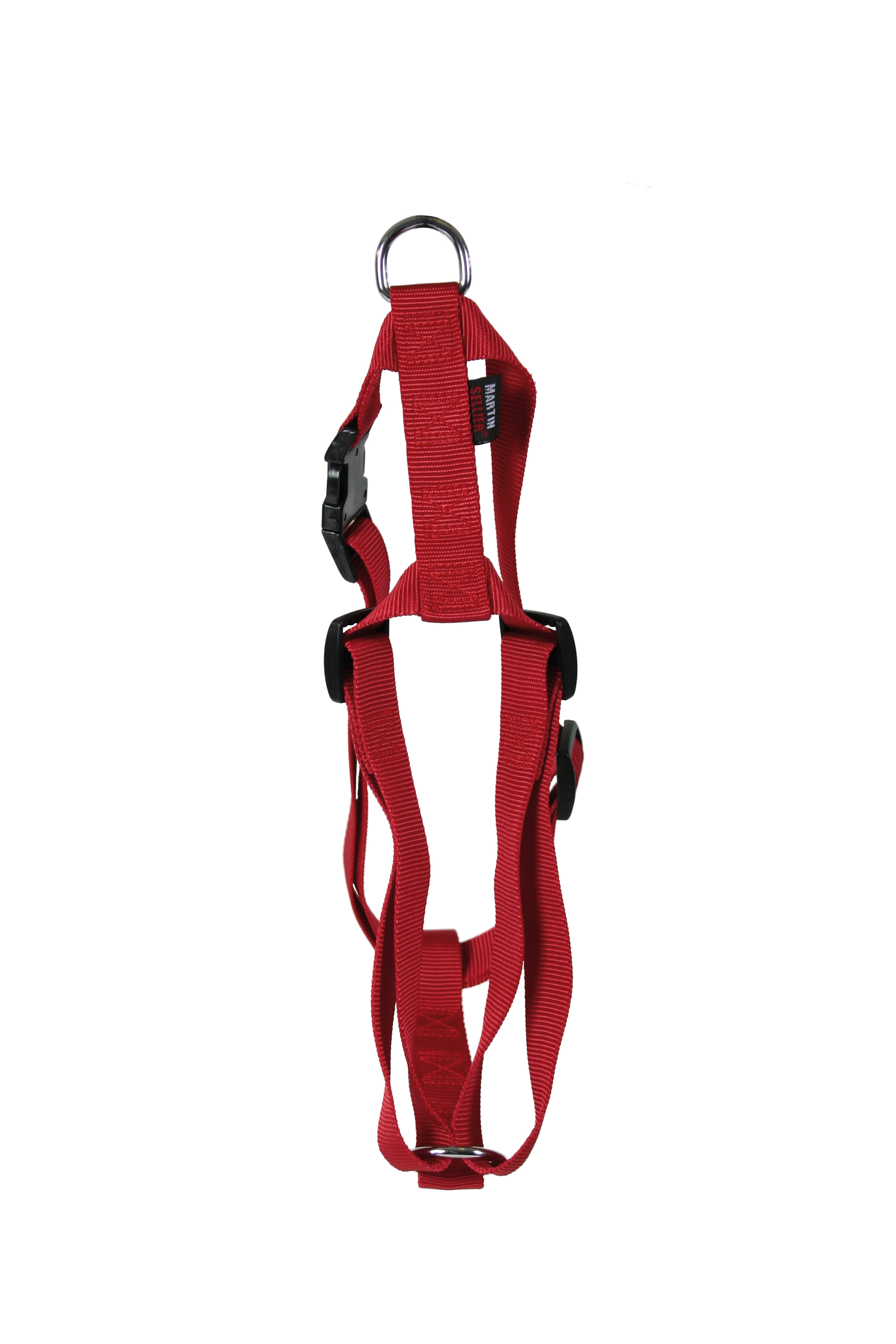Harnais nylon réglable 20-50/70 rouge