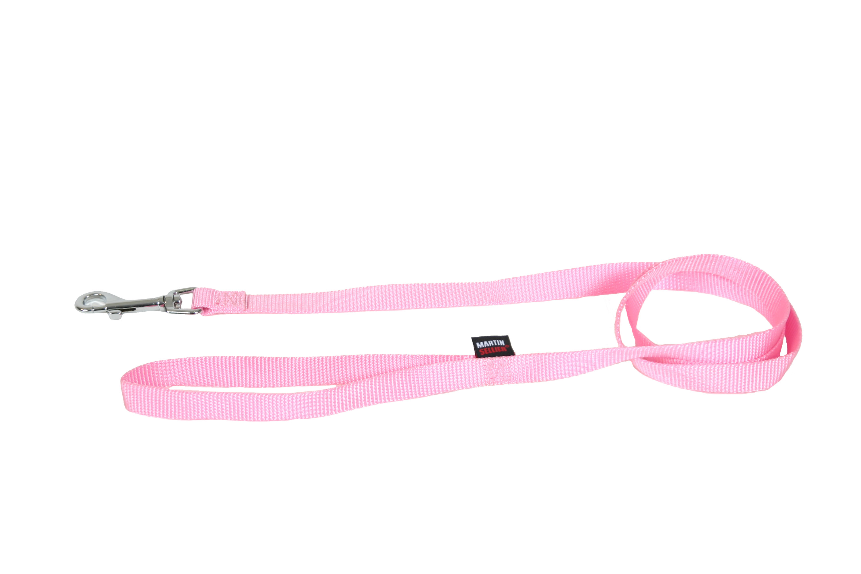 Laisse nylon 16-120 rose pastel
