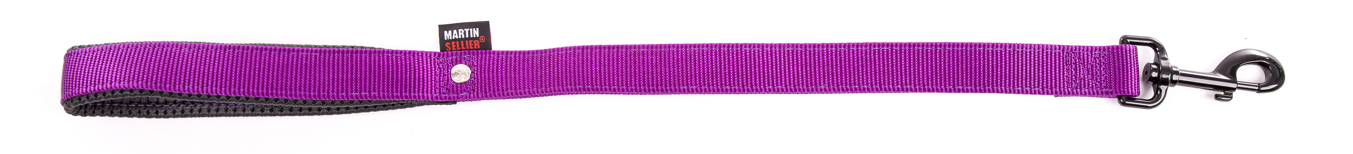 Laisse nylon doublé 25-60 mauve