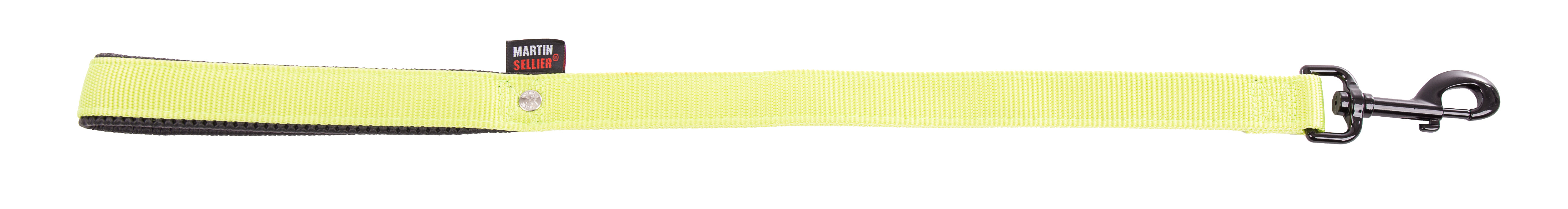 Laisse nylon doublé 25-60 vert citron