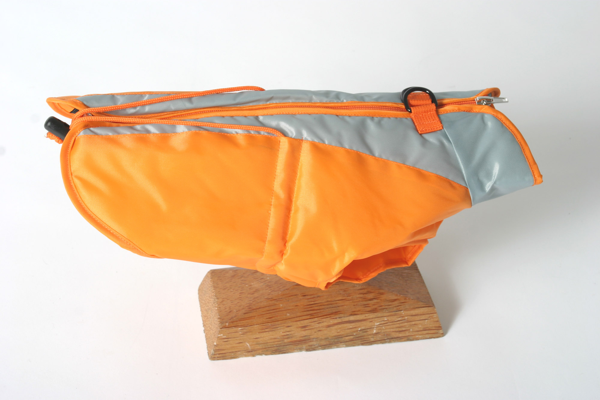 Manteau martin orange/gris