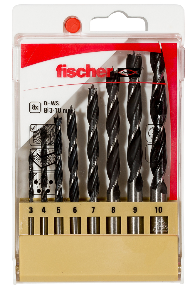 Coffret 8 mèches bois mbh (3-10)