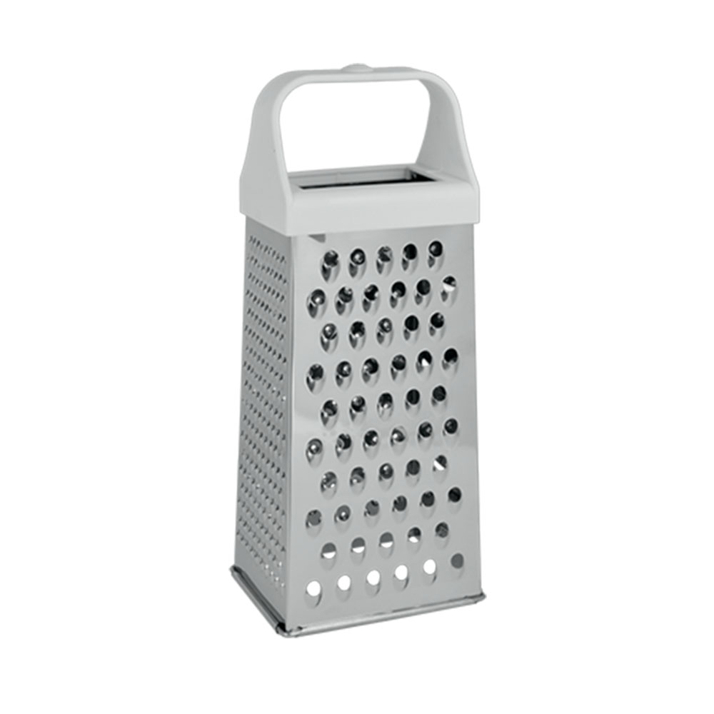 Râpe carrée 4 faces inox poignée plast. 