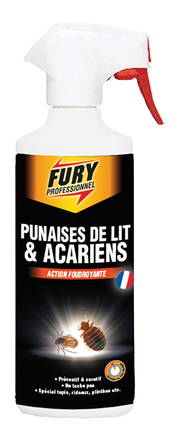 Fury tue punaises de lit et acariens prêt à l'emploi 500 ml