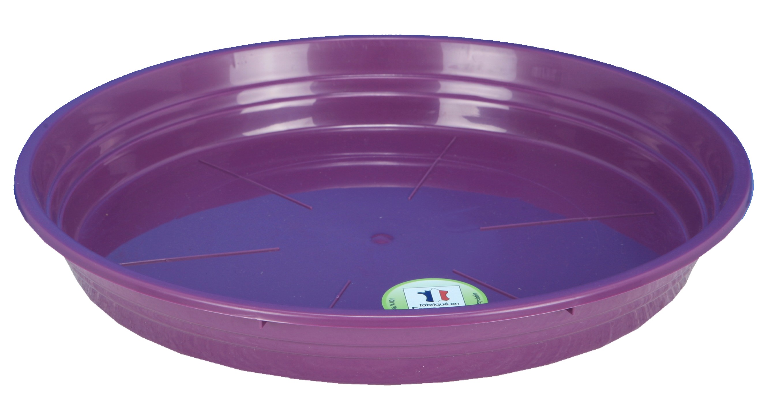 Soucoupe d24 prune pour pot soleilla rond 30