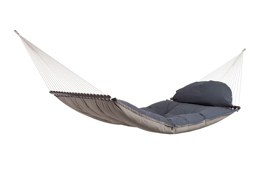 Hamac matelassé Fat Hammock taupe 187 x 140 cm - AMAZONAS