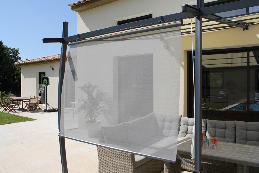 Rideau brise soleil tamisant L.1,70m - COULEURS DU MONDE