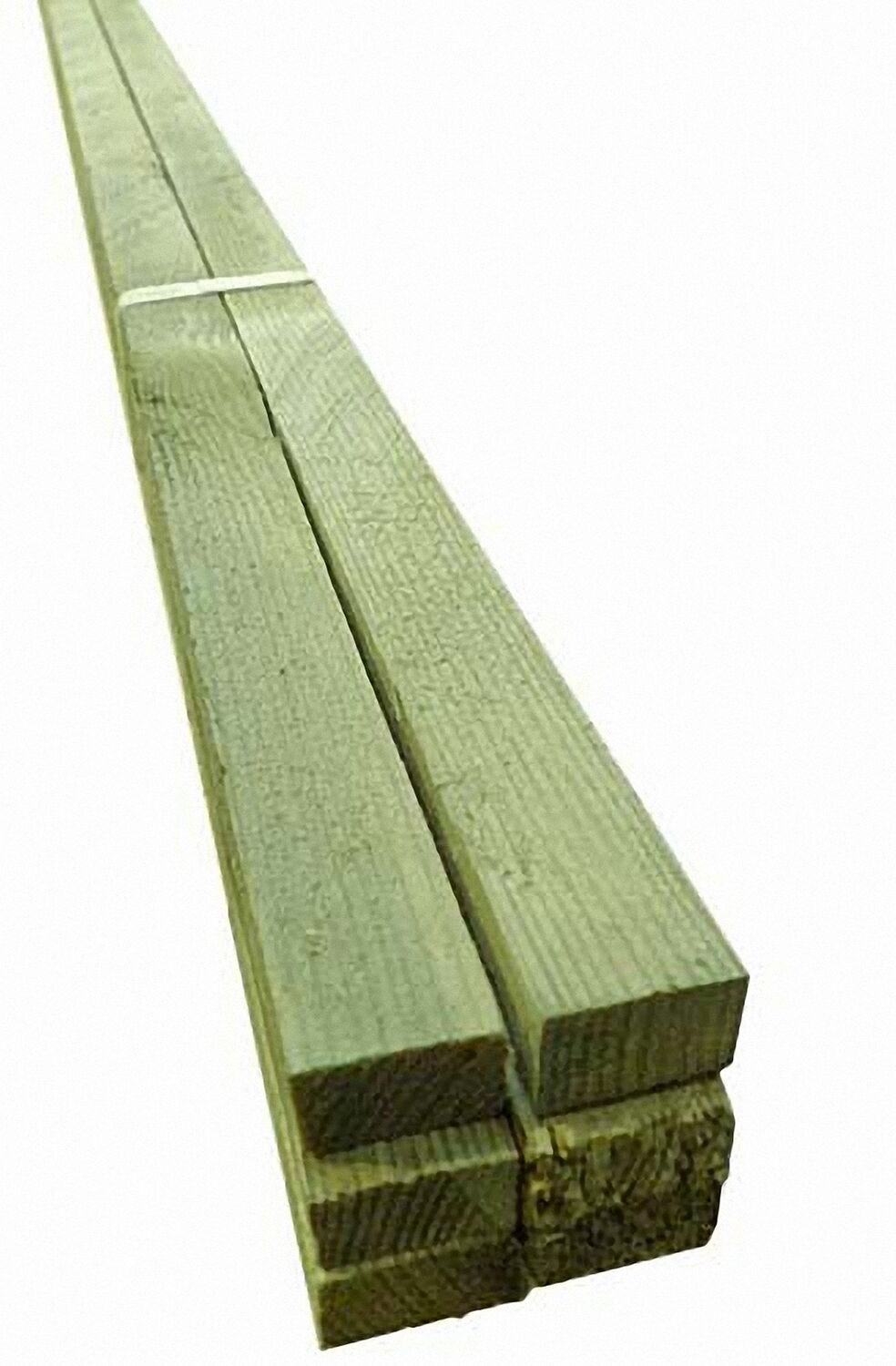 lot de 6 tasseaux bruts sapin.autoclave vert 24 x 38