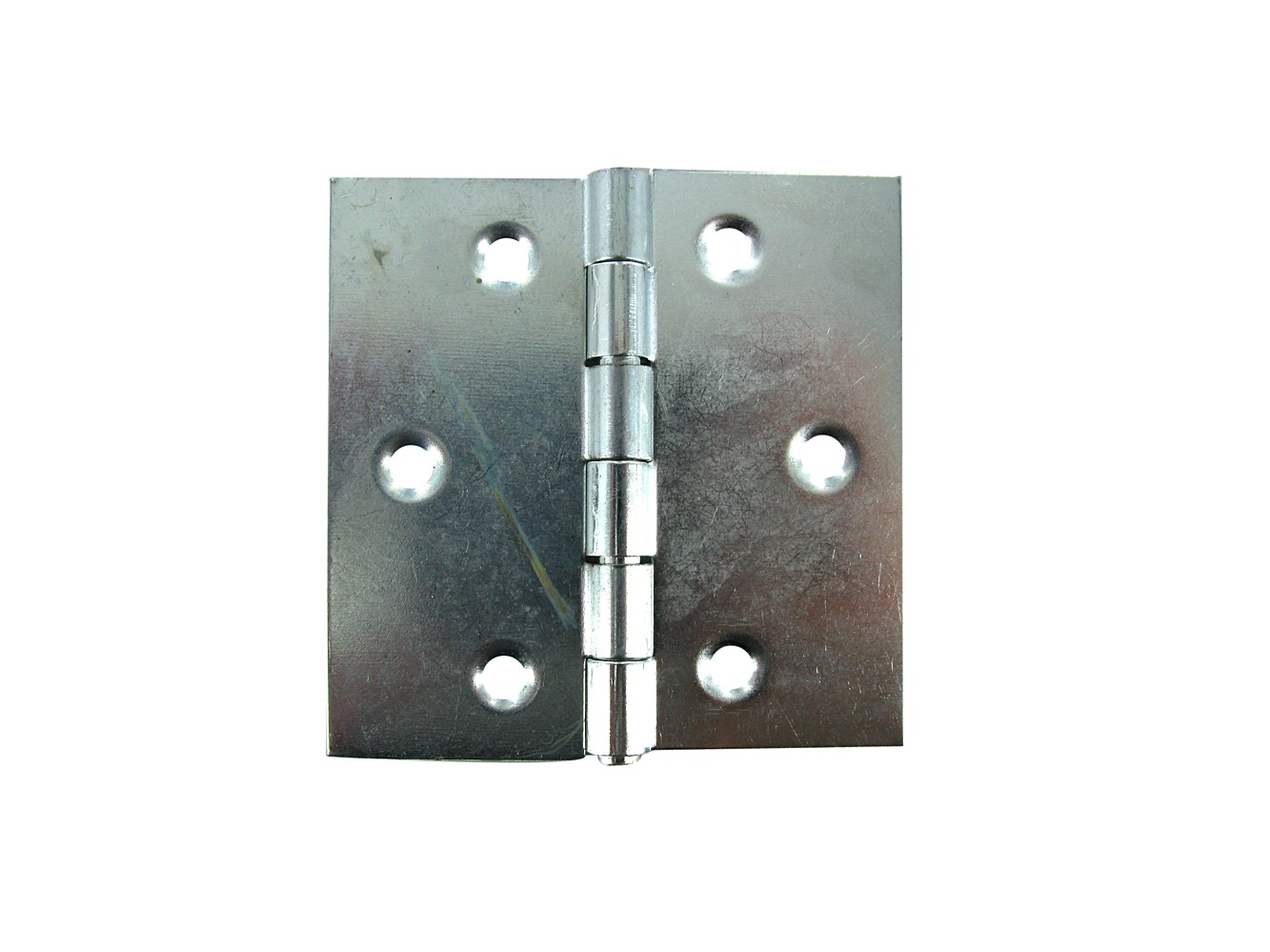 Charnière carrée renforcée double feuille pour porte à visser 