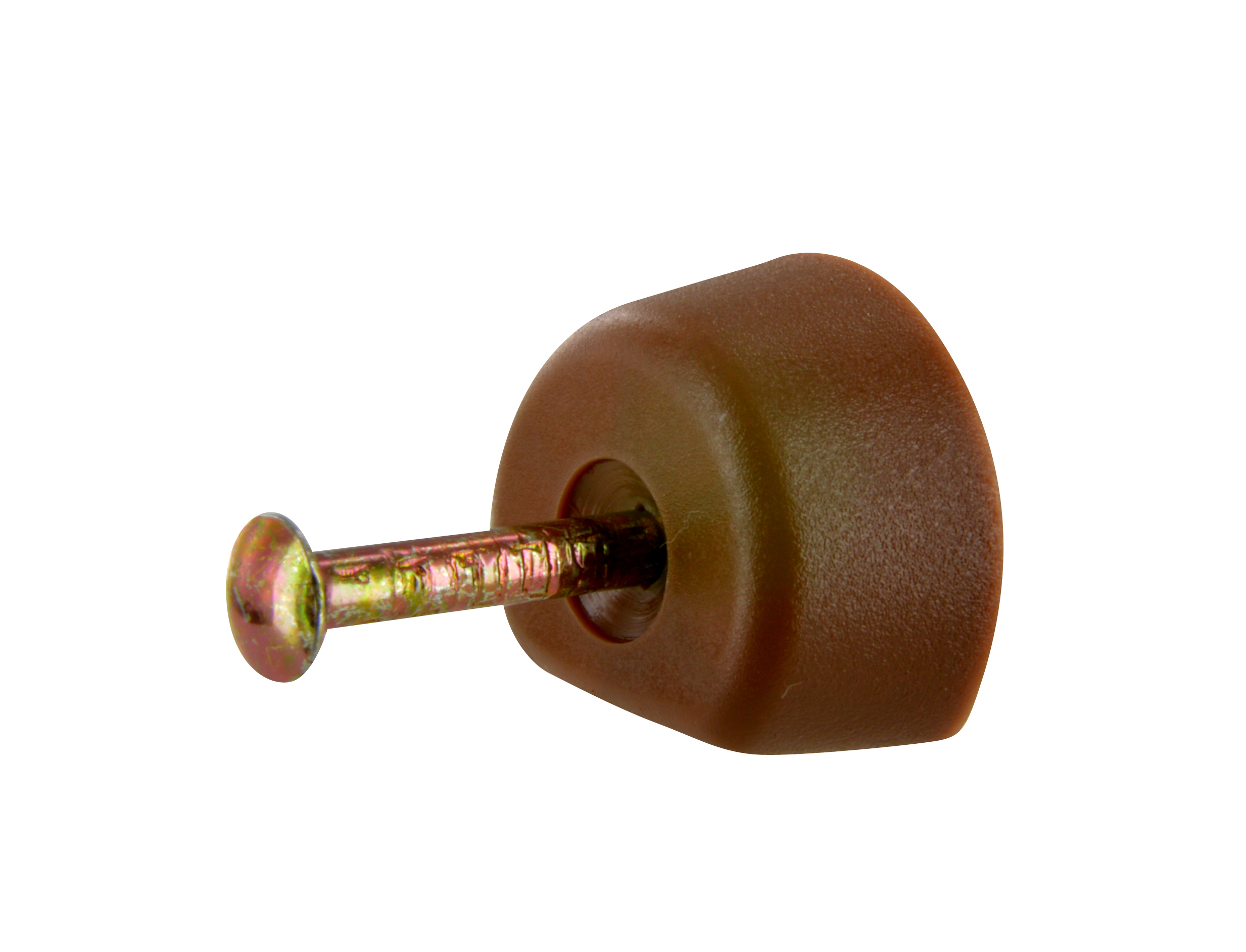Lot de 8 taquets à clouer Ø15MM brun 