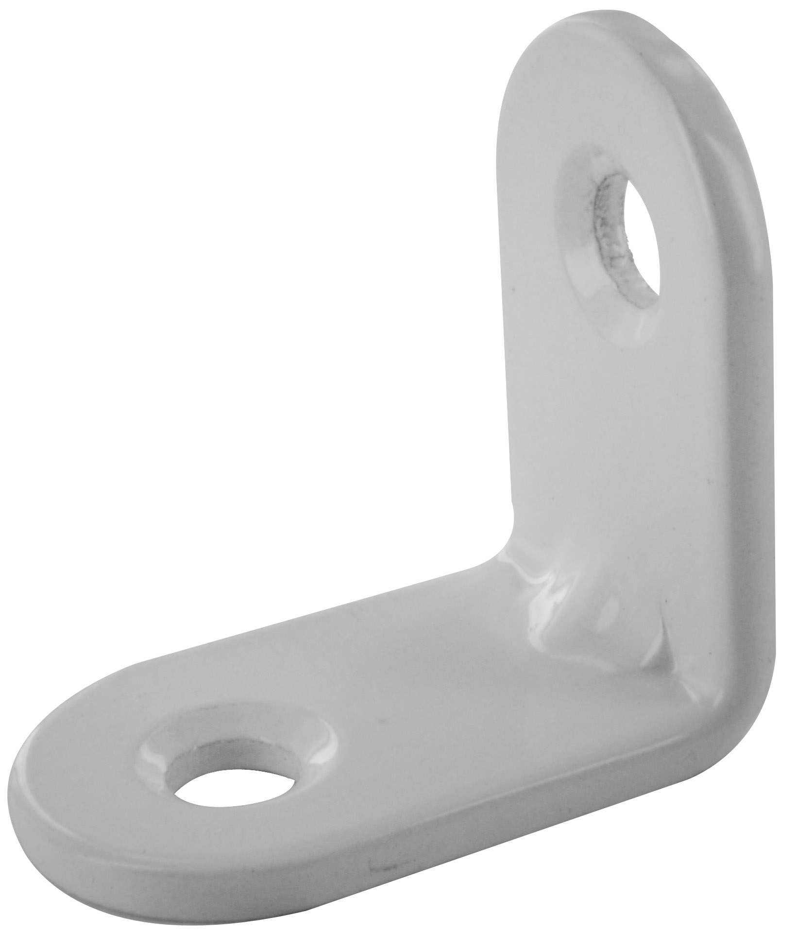Lot de 4 équerres de chaise à bouts ronds assemblage en applique à visser l25xh25xp15mm - CIME