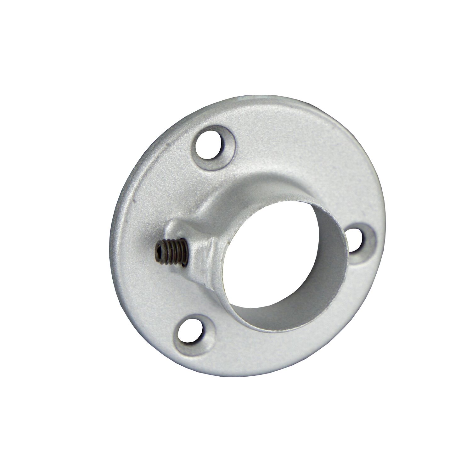 Lot de 2 supports muraux fermés Ø19MM rond gris