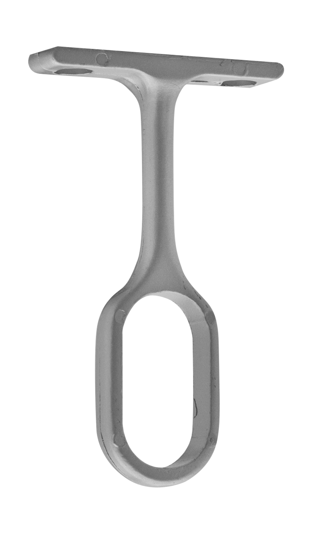 Support plafond fixe CIME 30x15mm ovale zamak gris