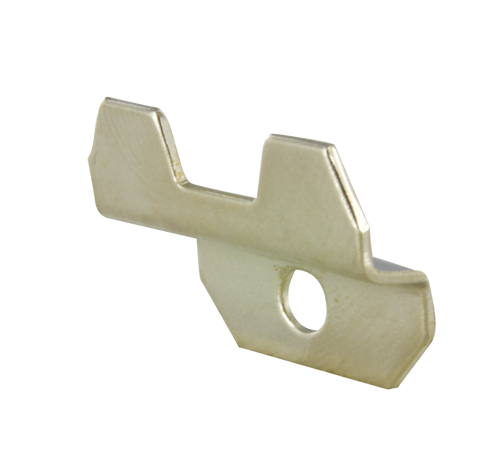 Lot de 4 taquets de glace L28xH20xP7mm acier nickelé
