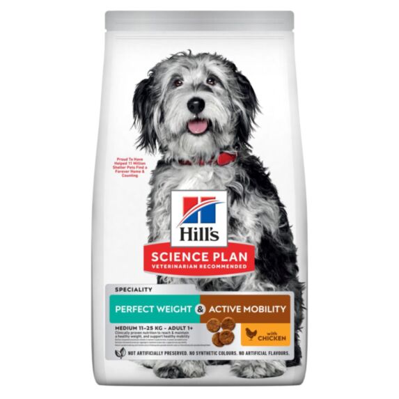 Alimentation chien Adult Perfect Weight+mob medium 2,5kg - SCIENCE PLAN