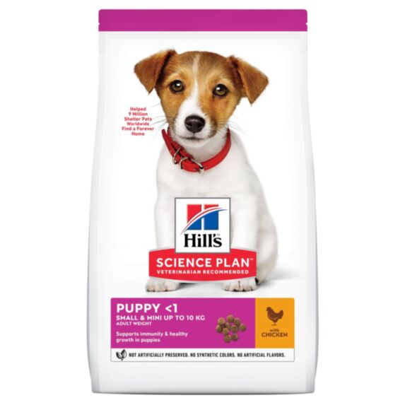 Croquettes chiot Small & miniature poulet 1,5 kg - HILL'S SCIENCE PLAN