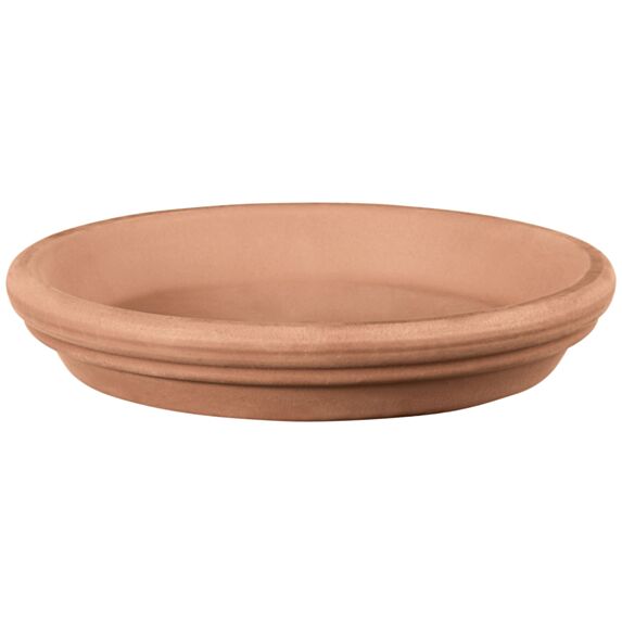 Soucoupe 19cm terre grise white