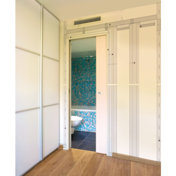 Système porte à galandage universel - Integra soft - MISTER KOULISS