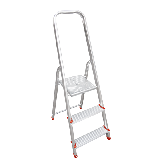 Escabeau 3 marches alu/acier 2 m 57  - 1ER